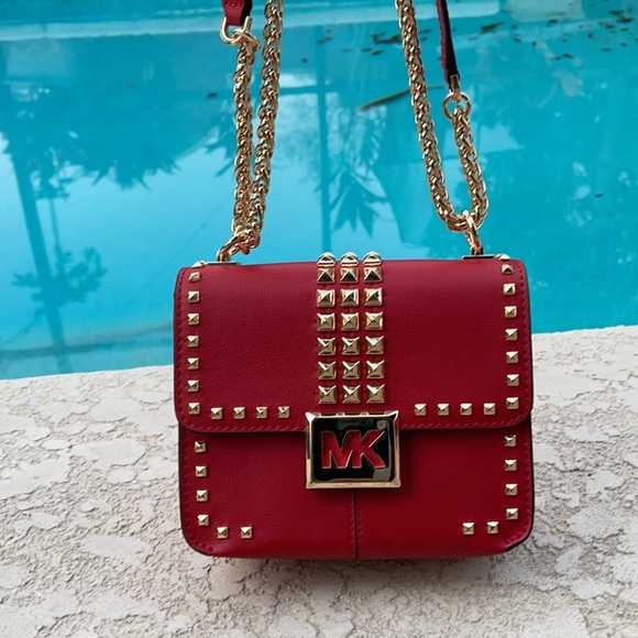 Michael Kors Bag / Bag Crossbody Sonia Sm cross Body Flame 35H1G6SS5L Red - Picture 7 of 16